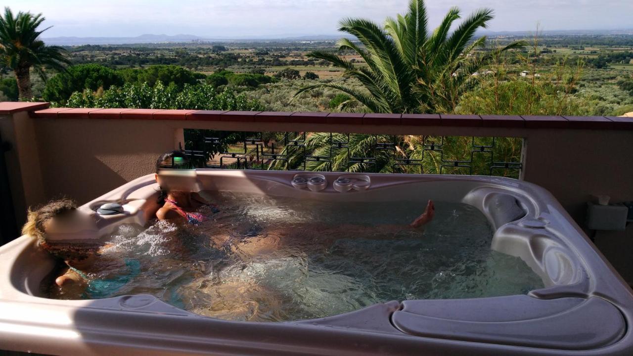 Appartement & Spa - Panoramic Olivars Pau Luaran gambar
